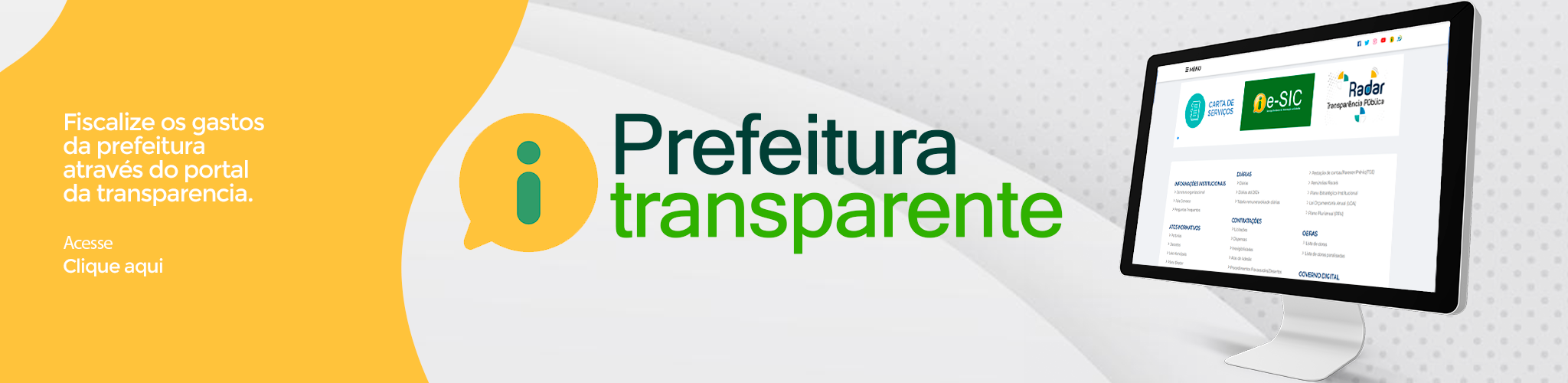 Link para https://www.matinha.ma.gov.br/transparencia
